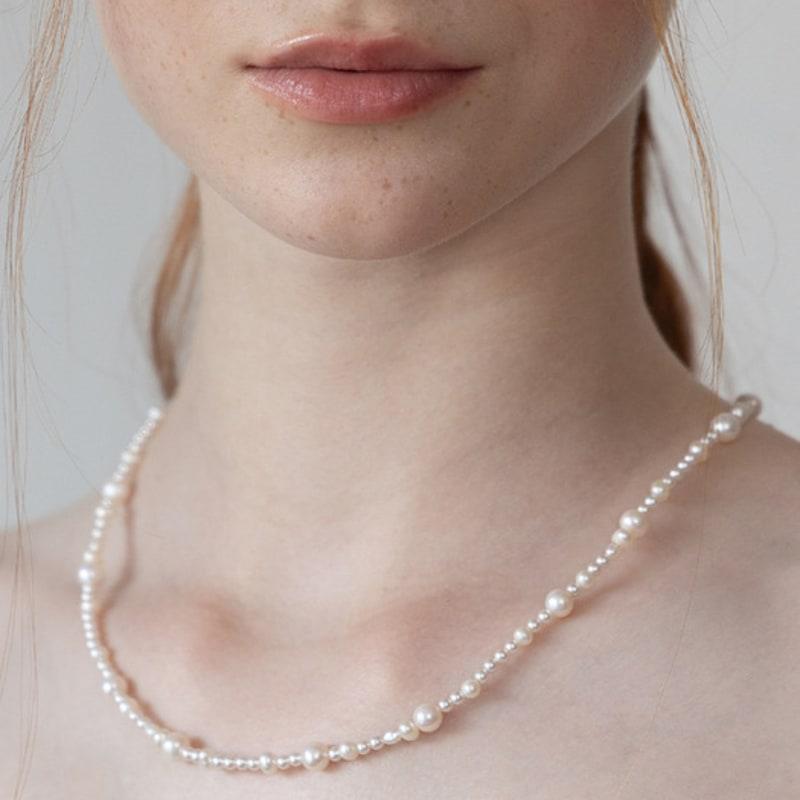 Tatiana Freshwater Pearl Mixed Line Necklace NZ2486