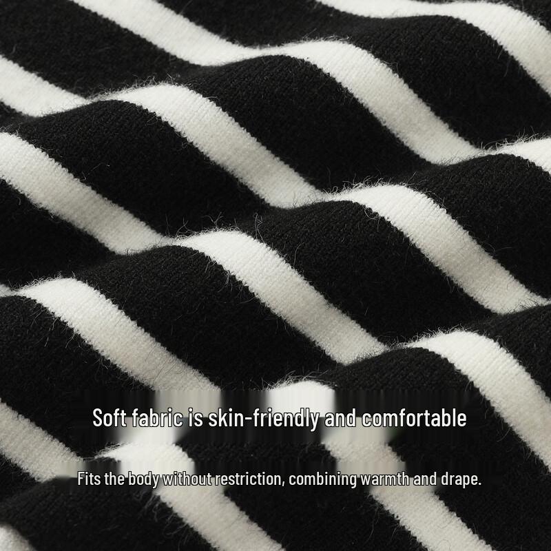 FivePlus Women's Striped Hooded Knit Cardigan