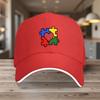 Autism Awareness Puzzle Heart Baseball Cap Polyester Adjustable Snapback Casual Hat For Unisex Women
