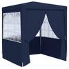 Professional Party Tent with Side Walls 2*2 M Blue 90 G M²