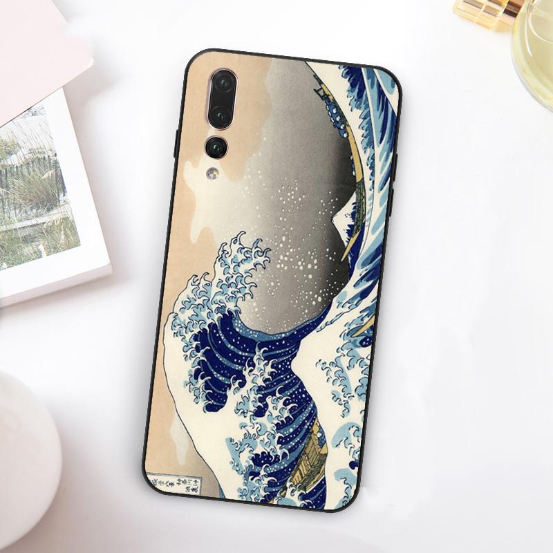 Great Kanagawa Wave For Huawei Nova Y73 Y72 Y90 Y70 Y60 Y91 Y61 12s 12i 11i 8i 9 10 SE P60 P30 Pro P40 Lite Case
