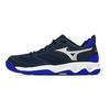 Mizuno Dynablitz Rutschfeste Verschleißfeste Badminton Low-Top Trainingsschuhe Unisex Sneaker Blau Weiß V1GA212202