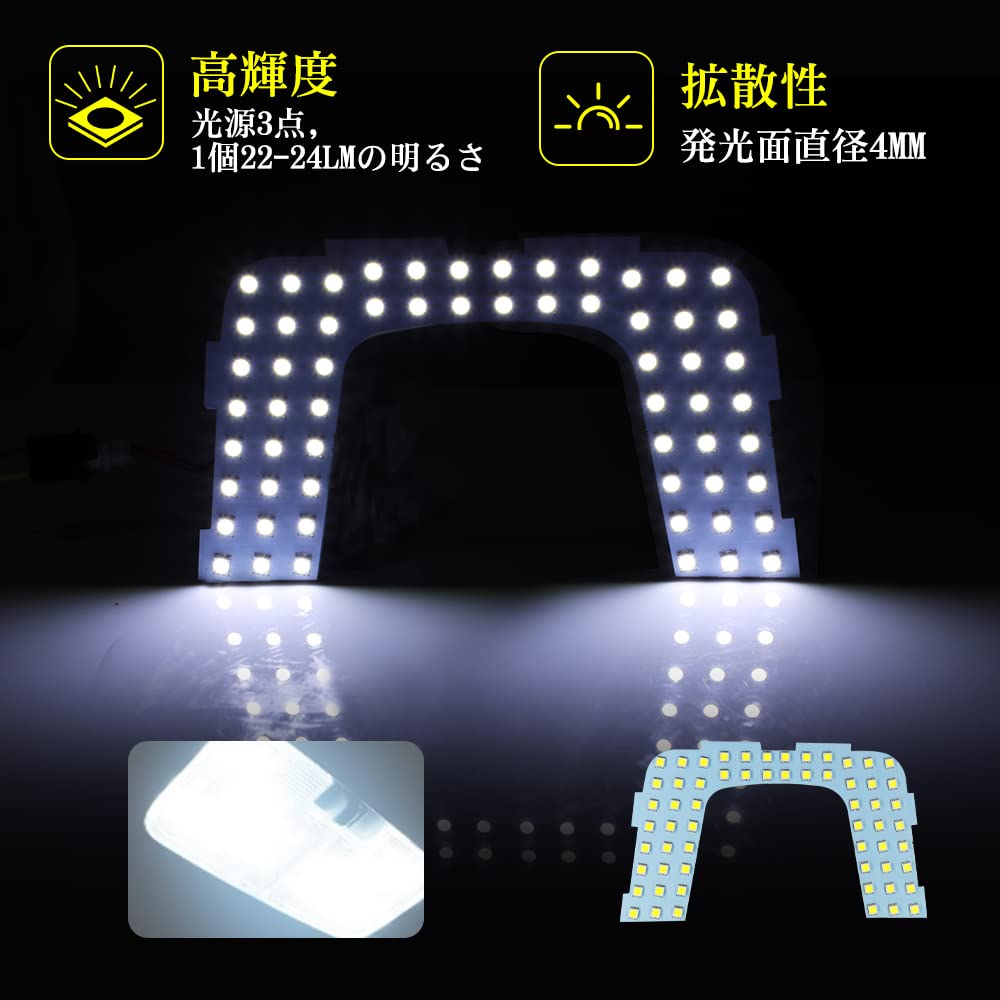 Weiße LED Innenleuchte für Toyota Prius 50 Serie Speziell für Fahrzeuge ohne Easy entwickelt Einfache Installation mit Spezialwerkzeugen Prius 50 (ZVW50,