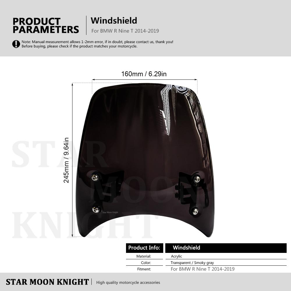 Windshield Windscreen For BMW R NINE T NINET 2014- High Quality Headlight Fairing R9T R NINET Motorcycle Parts
