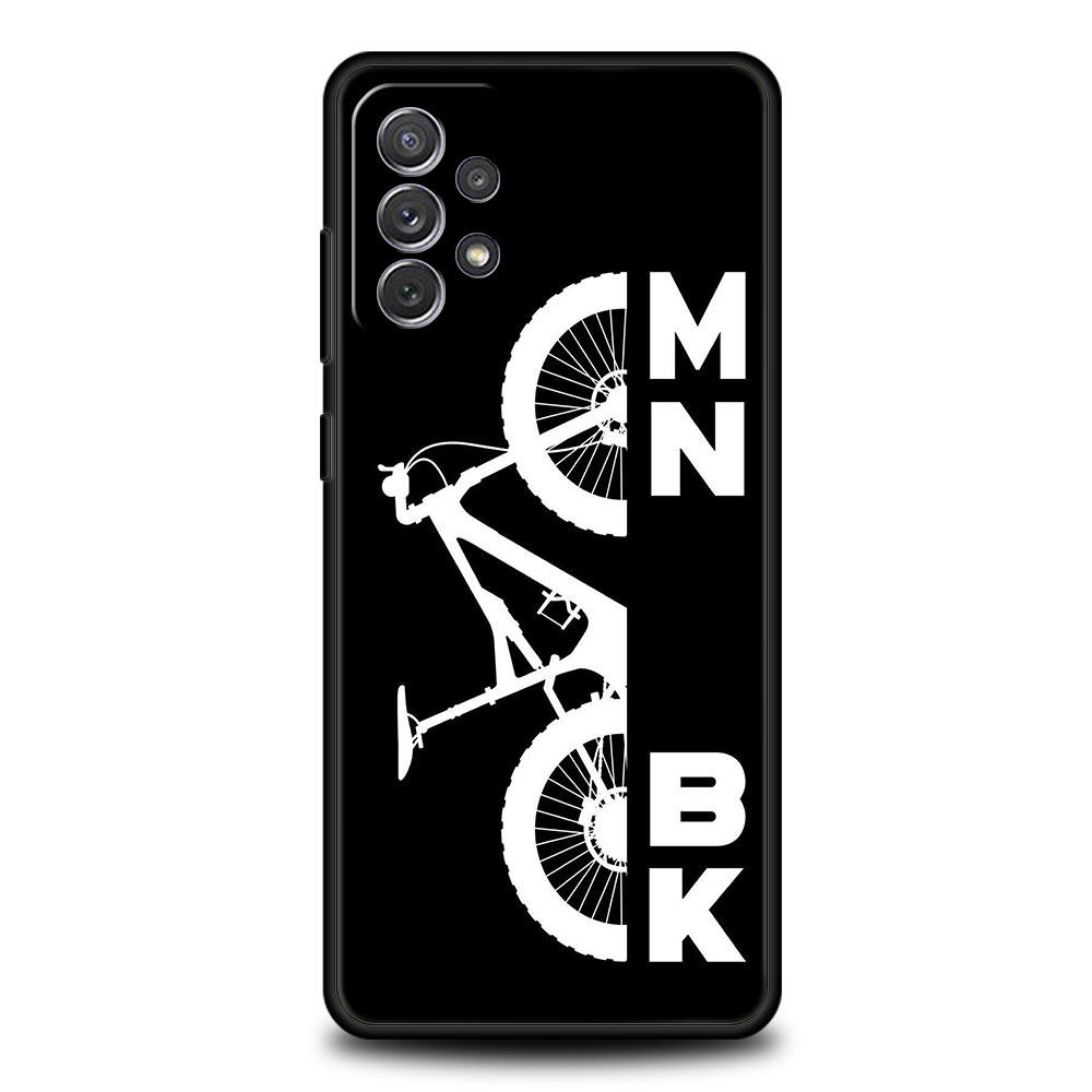 Mountainbike Cycling Kunst Handyhülle für Samsung A51 A71 A21S A11 A15 A25 A31 A41 A23 A33 A53 A73 A03S A05S A13 5G A35 A55 Cover