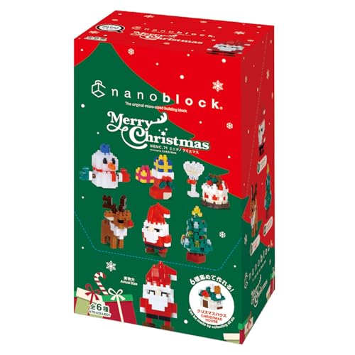 Kawada Nanoblock Mini Nano Christmas (BOX) NBMC_71S 1 BOX = 6 pieces, total 6 types