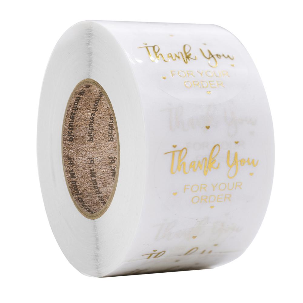 100-500Pcs High-Quality Transparent High-Quality Labels High-Quality Thank High-Quality You High-Quality For High-Quality Your High-Quality Order