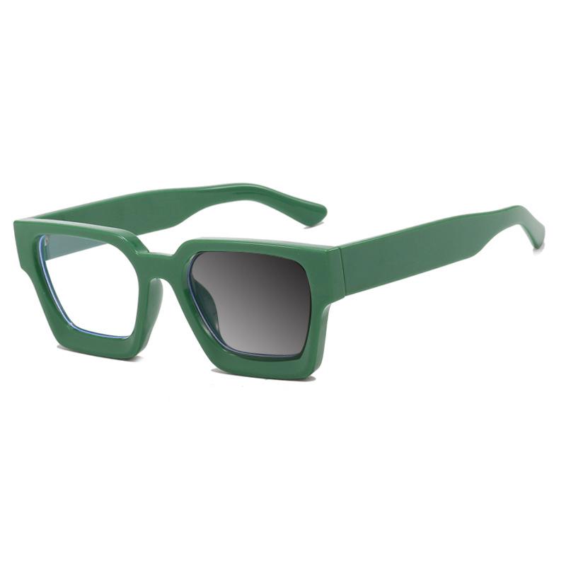 Luxusmarken-Design Quadratischer Konkaver Rahmen Blaulicht Damen Weitsicht Lesebrille Stärken 0 +1.5 +2.5 +3.5 +4.5 Brille