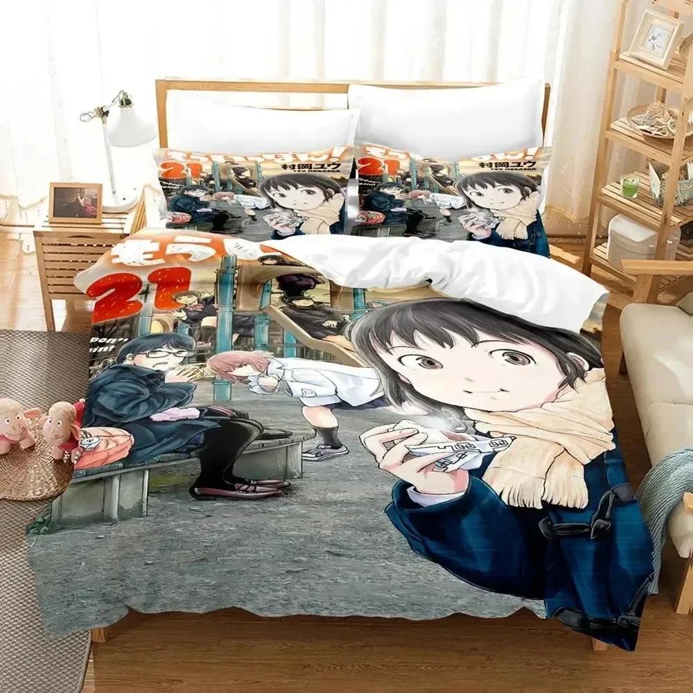 

Anime Ipon Again Beding Set 3D Printed Suitable for Bedrom Soft with Soft Fabric Duvet Cover Set With Pilowcases Children Kids Home Textile 135*200cm Eu-Single