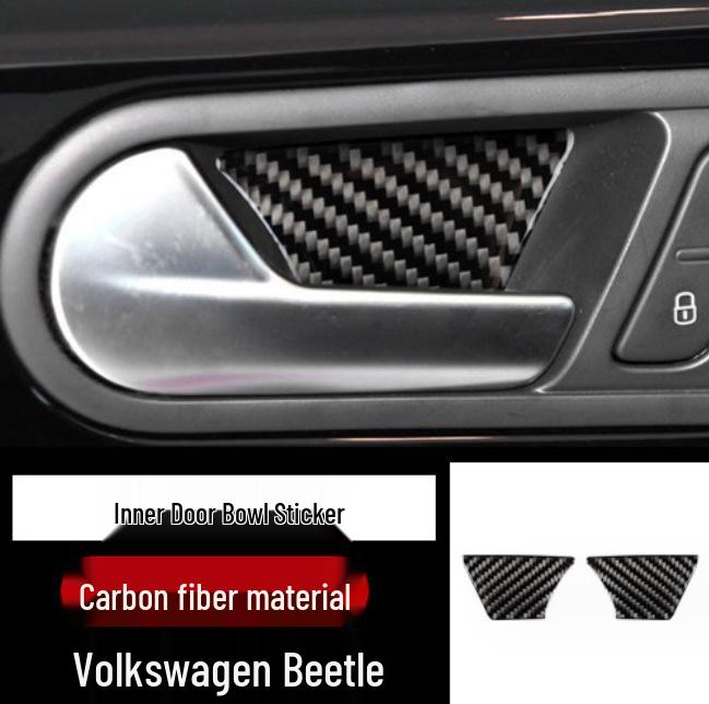 

Carbon Fiber Interior Gear Shift Door Handle Patch for Volkswagen New Beetle Center Console