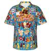 Camicia Hawaiana Vintage da Uomo con Gelato, Abbigliamento da Spiaggia, Vacanze Estive, Retrò, Menu, Poster, Camicie a Bottoni