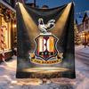 Bradford City AFC Musterdecke für Heimdekoration, Bett, Sofa, Autoreise, Camping, Geeignet für alle Jahreszeiten, Geburtstags-Weihnachtsgeschenk