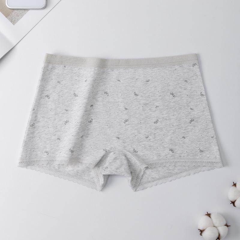 Women S High Waisted Cotton Boxer Briefs Antibacterial Anti Chafe Safety Underwear