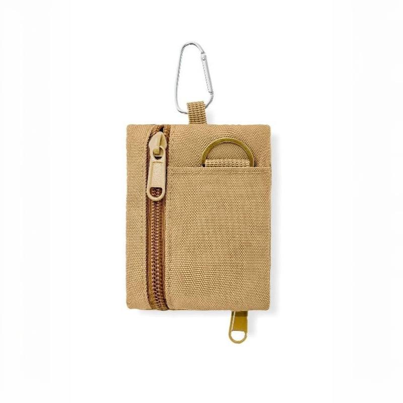 Wasserdichte Leichte Oxford Mini Taktische Tasche Karabiner Reißverschluss Schlüsselhalter Münz-Kartenbeutel Outdoor Wandern Herren Geldbörse