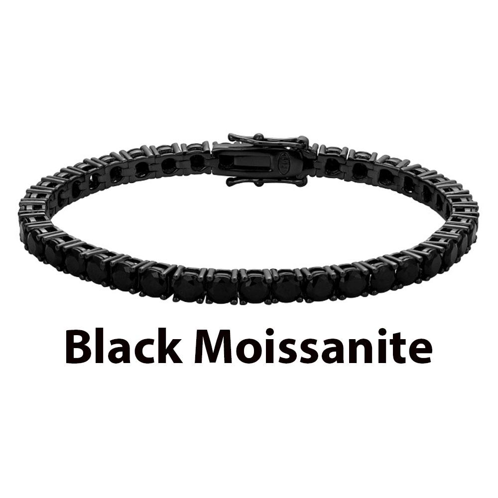 925 Silver Moissanite Bracelet 0.1ct 3mm D VVS1 Diamond with GRA for Women Sparkling Wedding Party Fine Jewelry