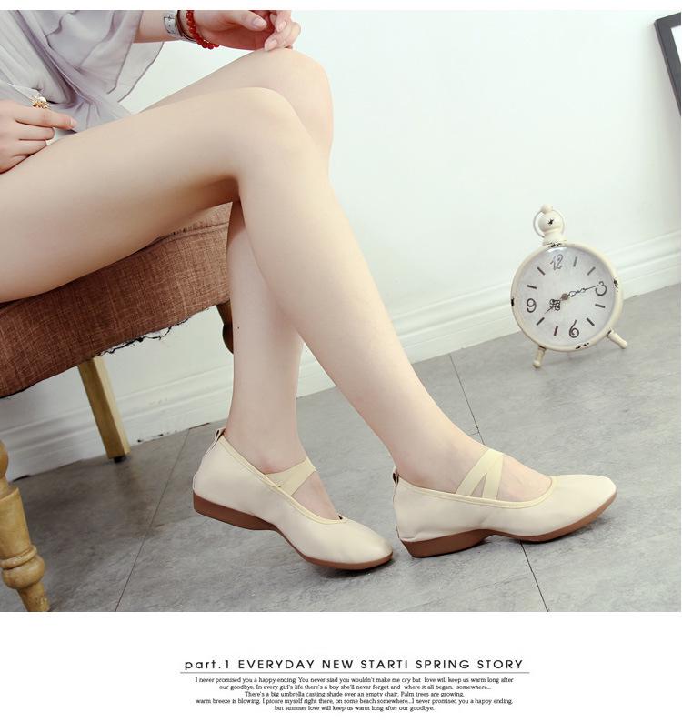 2023 Cross-Border Soft Sole Square Dance Ballet Practice Shoes, Flat Heel, Adult