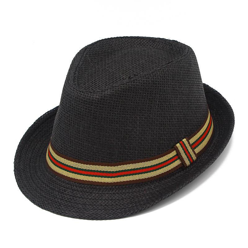 Temu Hot Sale Men's and Women's Straw Hats Dad Summer Sunscreen Top Hats Versatile Travel Beach Hats Ethnic Jazz Hats