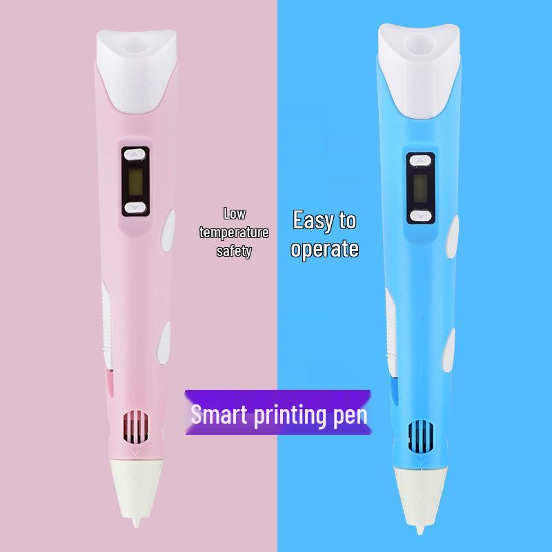 Wireless 3D Printing Pen with Screen Display - Low Temperature, Safe for Kids, Perfect for Hand Painting and Creative Gifts