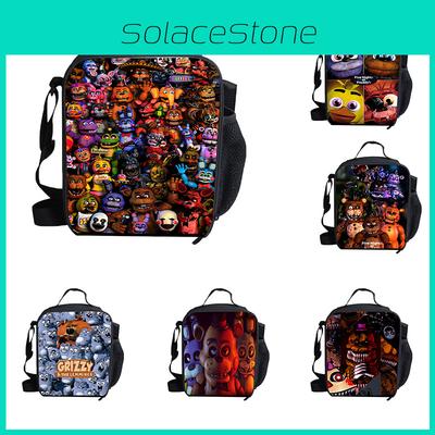 Five Nights At Freddy's Lancheira Escolar Outdoor Material Durável de Poliéster Pacote de Isolamento