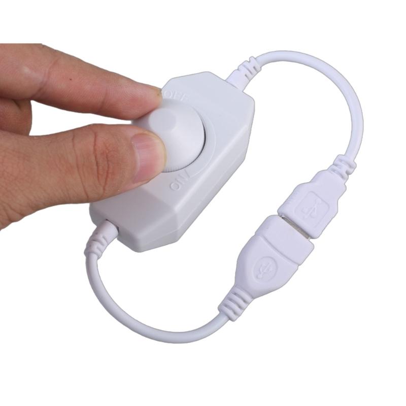 DC5V Stufenlose USB Manuelle Drehknopf LED Dimmschalter für LED Streifen Licht Helligkeitsanpassung USB Lüfter Geschwindigkeitsregler