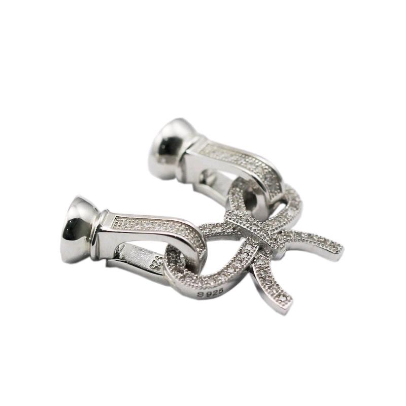 

Геометрическое колье из стерлингового серебра с цирконом и застежкой для браслета из высококачественного жемчуга