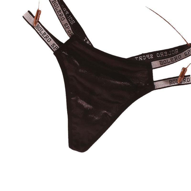 Luxusní saténové tanga s nízkým pasem a výřezovým designem pro ženy