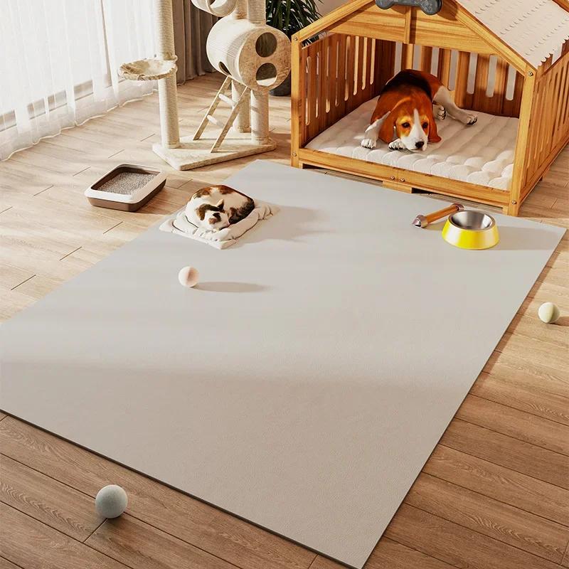 

Pet Floor Mat Waterproof Urine-proof Pvc Carpet Leather Cat Dog Fence Kennel Doghouse Large Area Rug Wipeable Kitchen Foot Mats 50x80cm