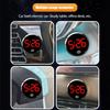Mini Alloy Clock For Car Glow In The Dark Car Dashboard Watch Round Small Analog Clock Led Automotive Interior Accessories