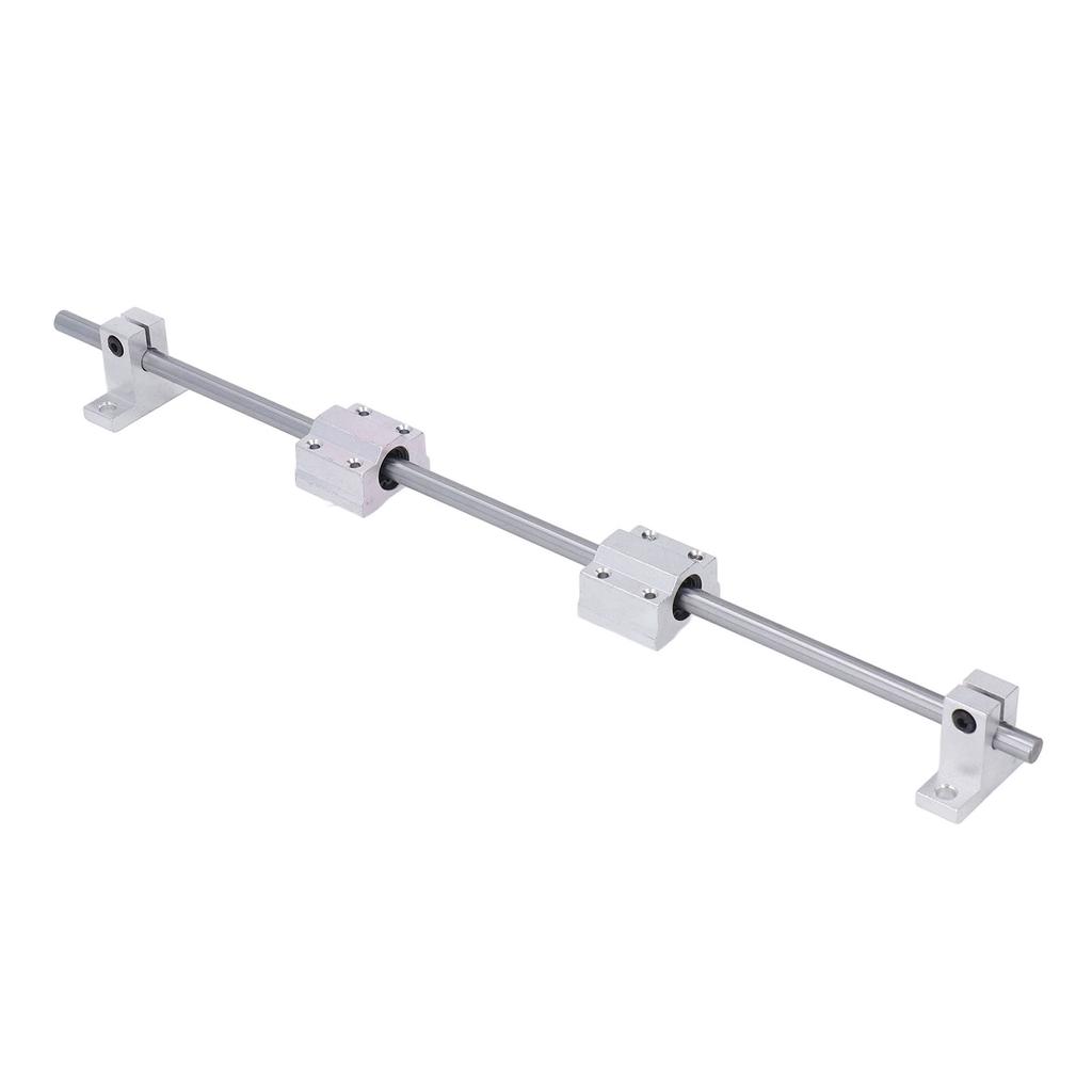 T8  Screw Kit 350mm Horizontal Optical Axes 8mm Double Rail Shaft Support Bearing