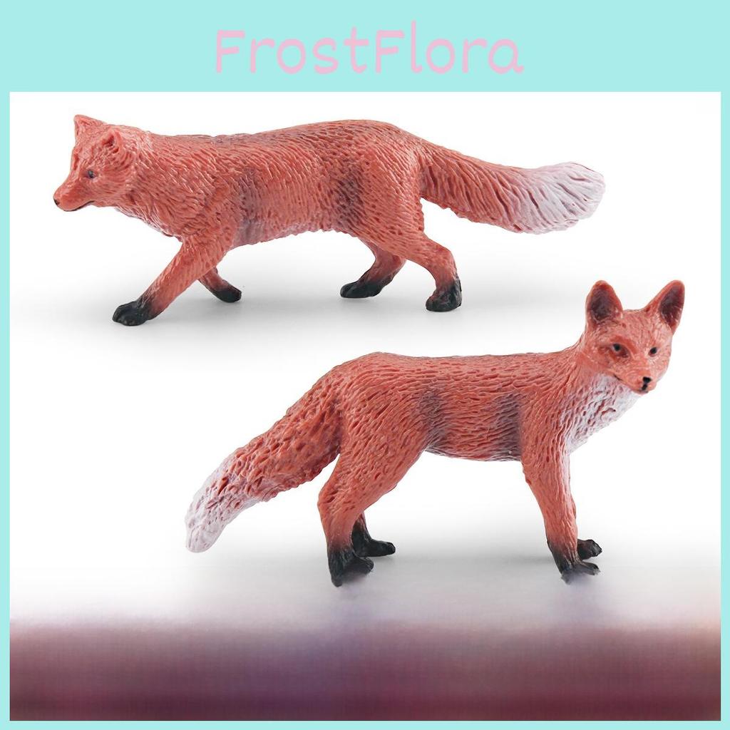 Wild Animal Fox Pvc Figure For Kids Learning Gift And Nature Scene Decoration