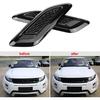 KIMISS Hood Vents, Exterior Hood Air Vent Outlet Wing Trim for Land Rover Range Rover Evoque 2012-2018(Black)