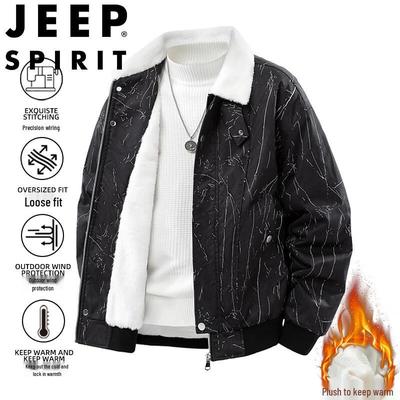JEEP SPIRIT Men's Fleece-Lined Casual Jacket