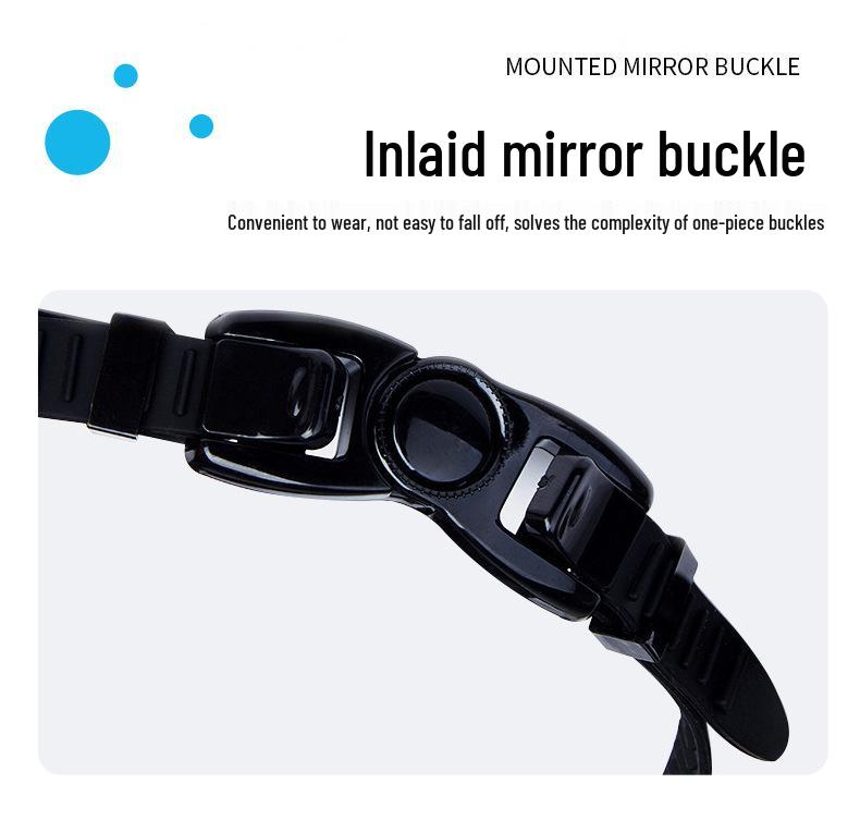 High-Definition Electroplated Silicone Adult Racing Goggles - Professional Anti-Fog Waterproof Swim Goggles