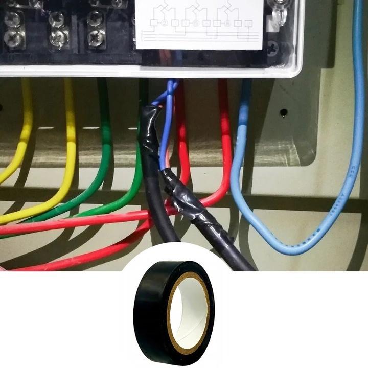 Taśma Izolacyjna Izolacja Pvc Czarna Mocna Wodoodporna Wytrzymała 18M