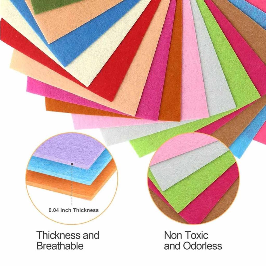Felt Fabric Is Bright Soft Hand Washable Suitable For DIY Crafts Home Furnishings School Parties Easy To Sew Holiday Decorations