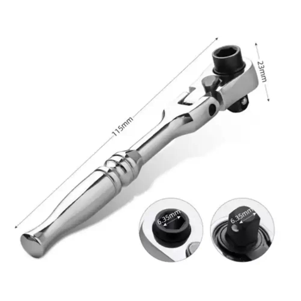 

2-в-1 1/4 привод 72 зуба трещоточный ключ двухсторонний быстроразъемный ключ трещоточный ключ отвертка шестигранные динамометрические ключи гаечный ключ