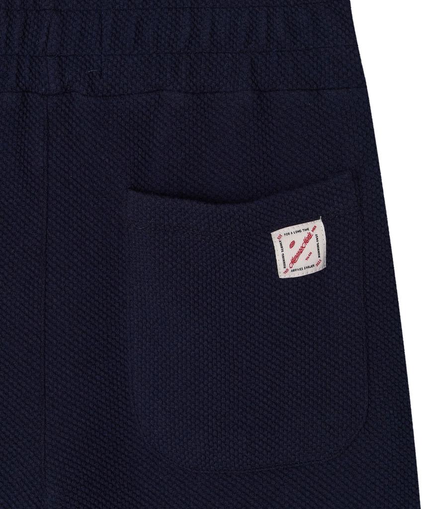 Minasu Waffle Wide Pants_Navy