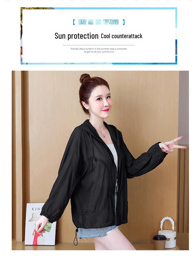 Women's Sun Protection Clothing 2024: Anti-UV, Loose Fit, Long-Sleeve, Breathable, Korean Style.