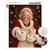 Pearl Painting 5D DIY Decorative Painting. Christmas Grandmother With Pearls. Cute Birthday Gift. Handmade Art Painting