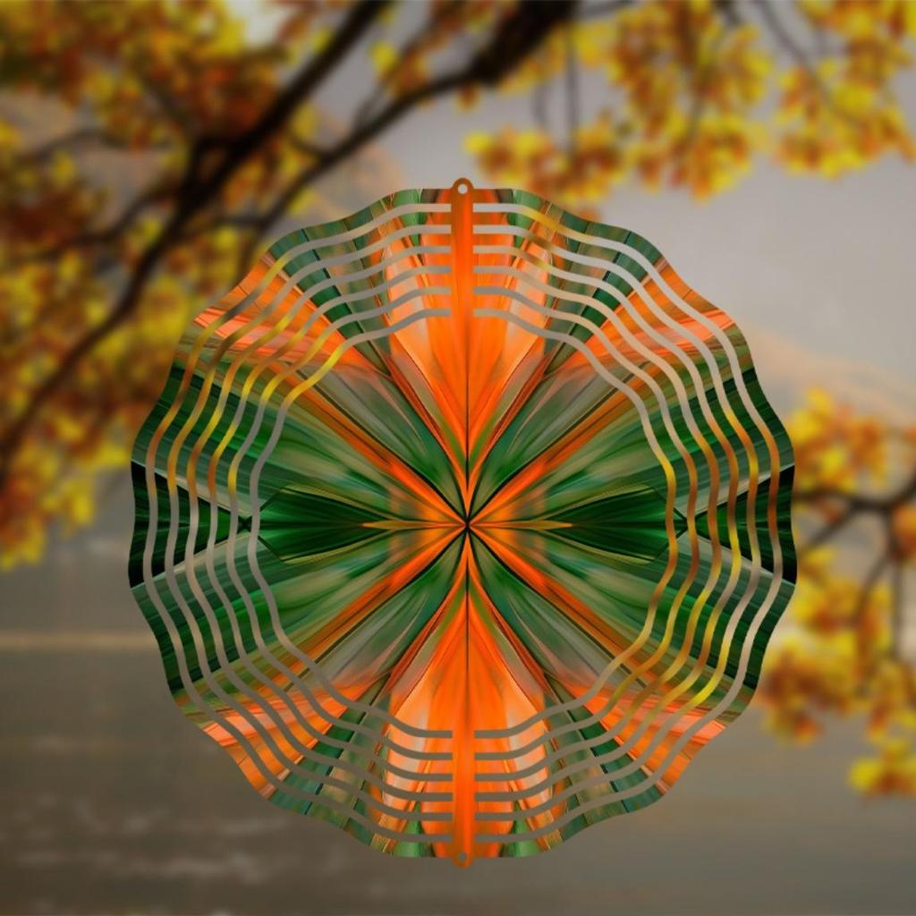 10 Inch Metal Wind Spinner with 360 Degree Hook Outdoor Garden Decor for Lawn Balcony Patio All Season Gift for Family Friends