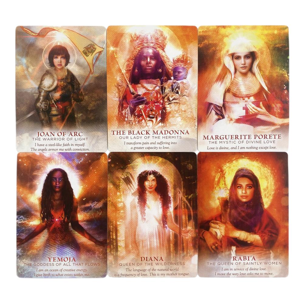 Divine Feminine English Visions Divination Edition Tarot Deck Board Playing Games Cards