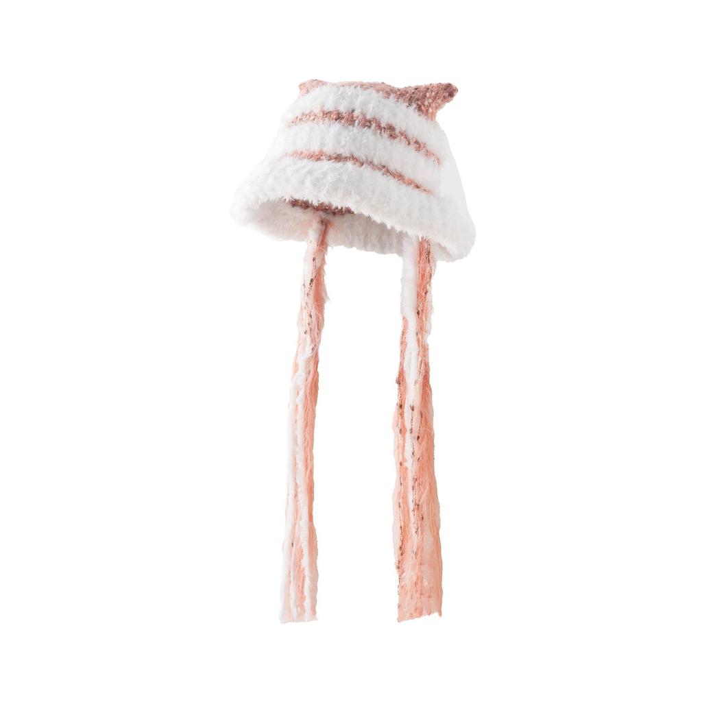 New Lion Hat Autumn and Winter Warm Plush Hat Big Eaves Ear Protection Cute Wool Hat Show Face Small Knitted Hat Children
