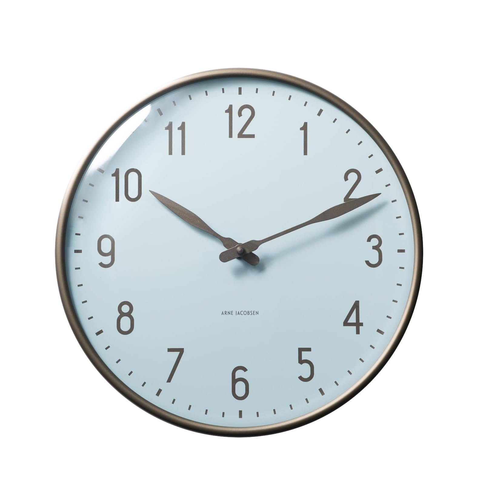 

ARNE JACOBSEN 21cm Wall Clock Scandinavian Design Design without Second STATION 43637 SAS Royal Blue (Silent Hand) королівський синій колір