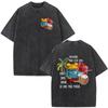 Vintage Washed Rapper Bad Bunny Debi Tirar Mas Fotos DTMF T Shirts Men Women Summer Clothing Fashion Hip Hop Tshirts Streetwear