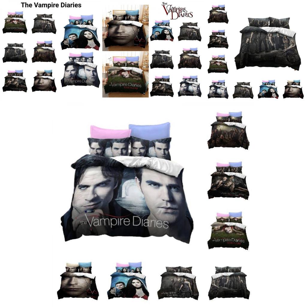 Vampire Diary 3d Printed Bedding Set Soft And Durable Polyester Fiber Material