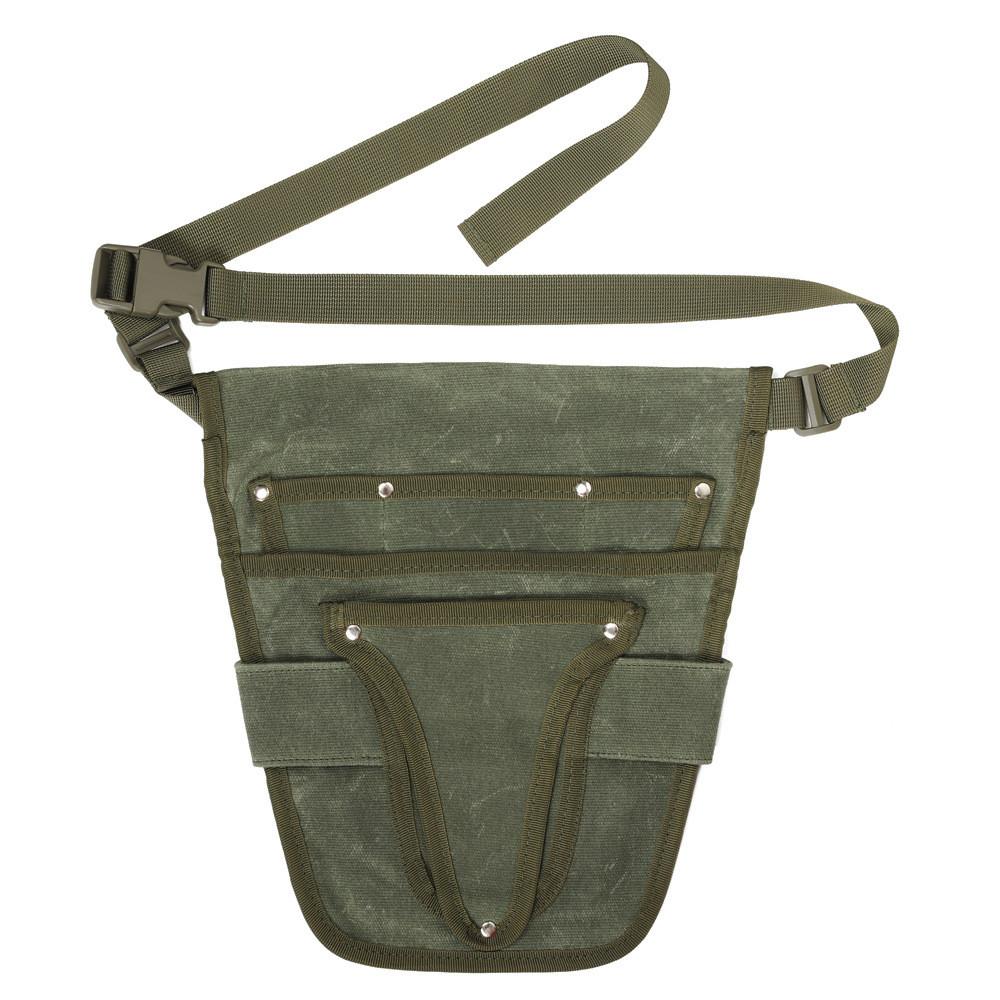 Cintura Portautensili Resistente Con Tasca in Tela Durevole Per Giardinaggio e Riparazioni Domestiche