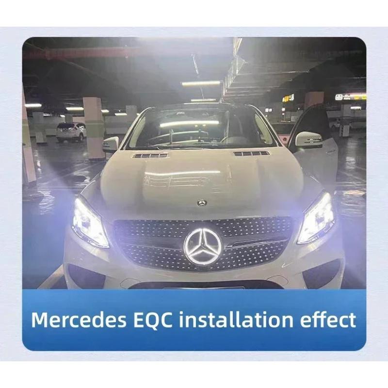 Car Front Grilled Star Emblem LED Illuminated Logo  For Mercedes Benz White Blue Red Light W205 C200 300 GLK200 GLK260 2013-2015
