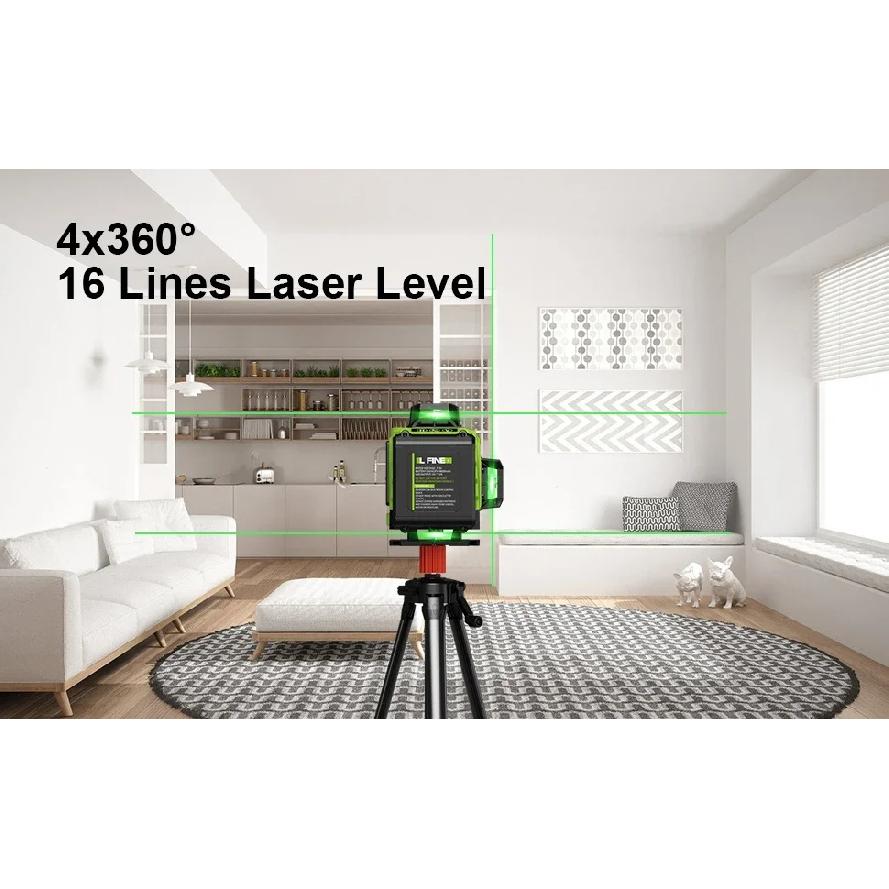 Lfine2/4D16 Lines 360°Self-leveling Laser Levels Optional tripod  And Vertical Professional Laser Level Tool