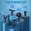 LCD Fascial Massage Gun Electric Percussion Touch Switch Pistol Massage Whole Body Neck Deep TissueMuscle Relaxation Fitness