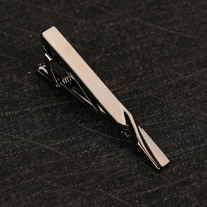 Copper Gold Silver Tie Clip Fashion Versatile Clip Men'S Business Suit Tie Clip Dress Accessories Tie Clip